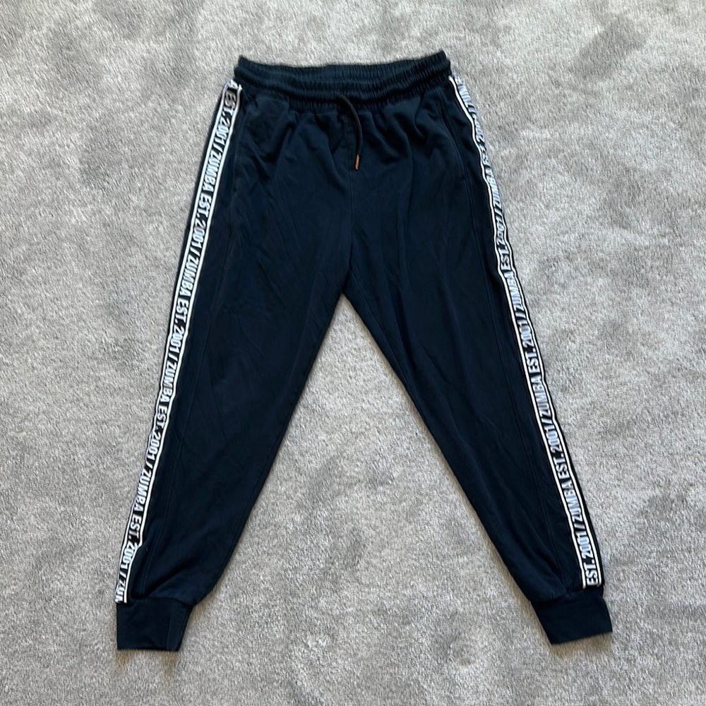Zumba Black Joggers with Side Stripe